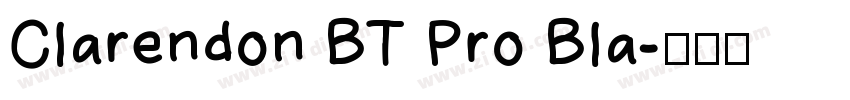 Clarendon BT Pro Bla字体转换
